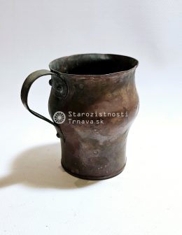 medený hrnček z 19. storočia