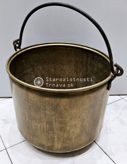 veľký mosadzný kvetináč / kotlík