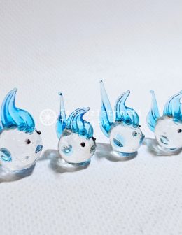 sklenené Rybky 4ks Murano