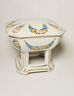 secesná porcelánová dózička