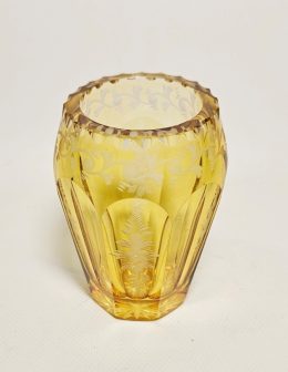 žltá art deco vázička