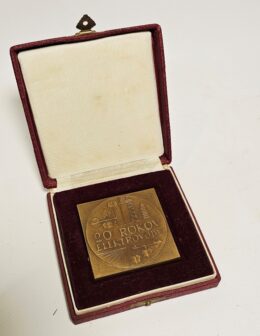 medaila 20 rokov elektrovodu