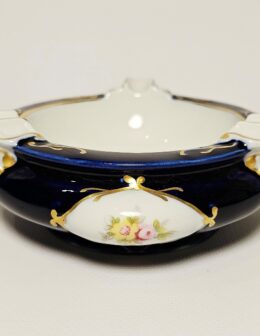 kobaltový popolník Royal Dux