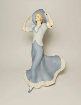 dáma s klobúkom Royal Dux