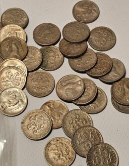 lot mincí Československo 1 koruna 1946