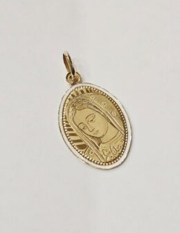 14k zlatý prívesok Madonka 0,97g