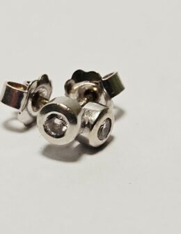 14k náušnice 0,08ct